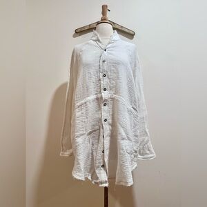 NWT Free People We The Free Summer Daydream Buttondown - Ivory, Small